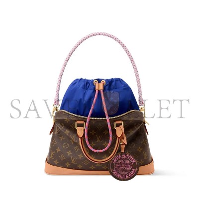 LOUIS VUITTON MASTER MONOGRAM ALMA SOFT MM SHOULDER BAG BROWN M27327 (37*28*13.5cm)